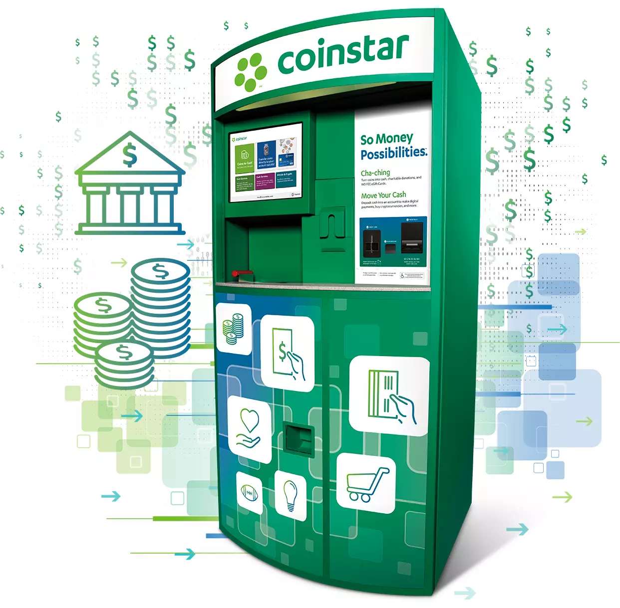 Coins & Cash to Account Kiosk